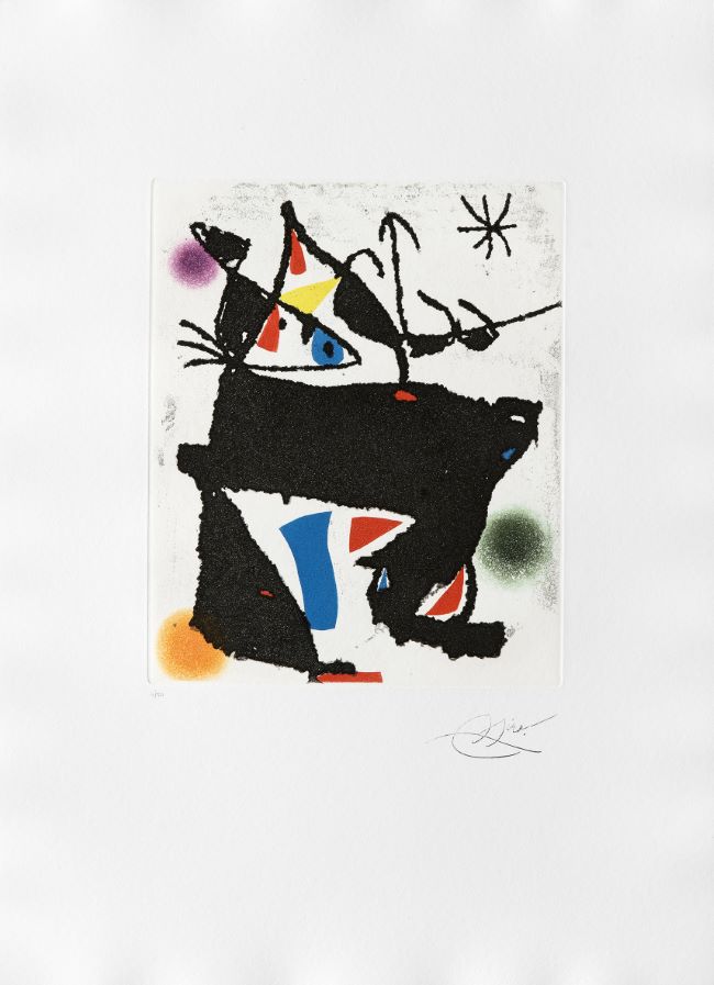 estampe Les montagnards VIII Joan Miró