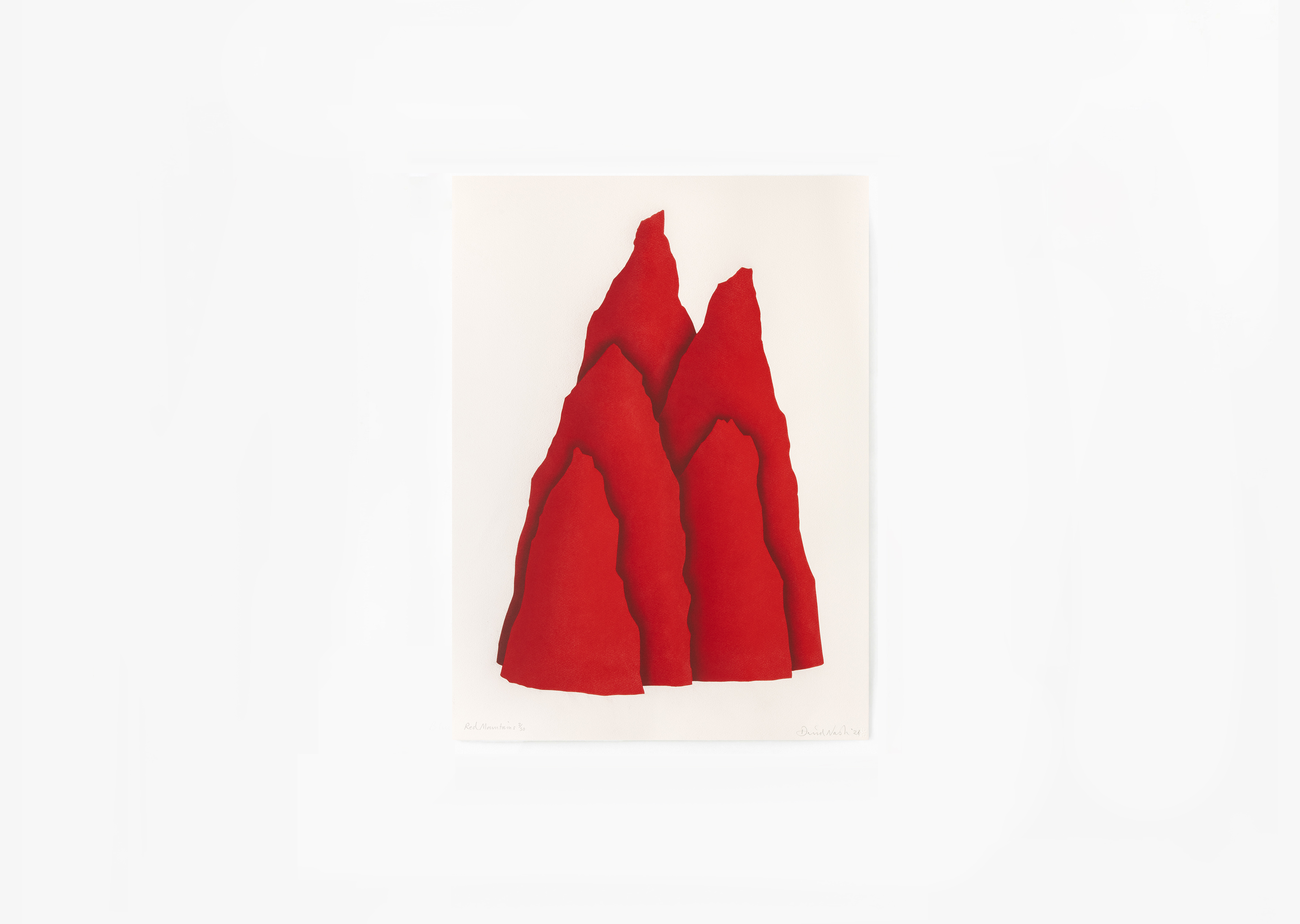 estampe Red Mountains David Nash