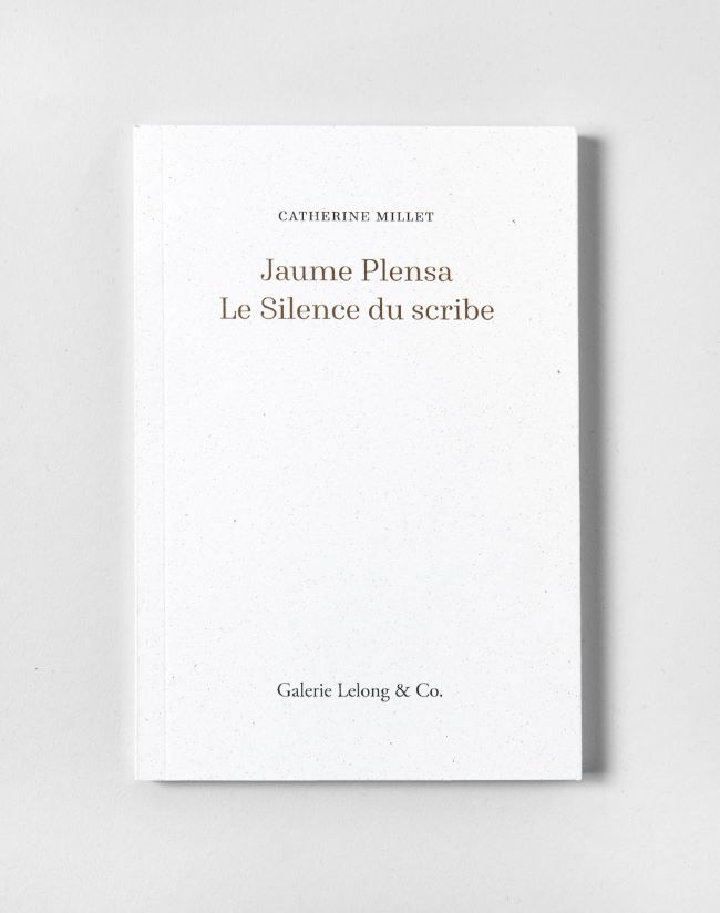 livre Jaume Plensa, le Silence du scribe Jaume Plensa