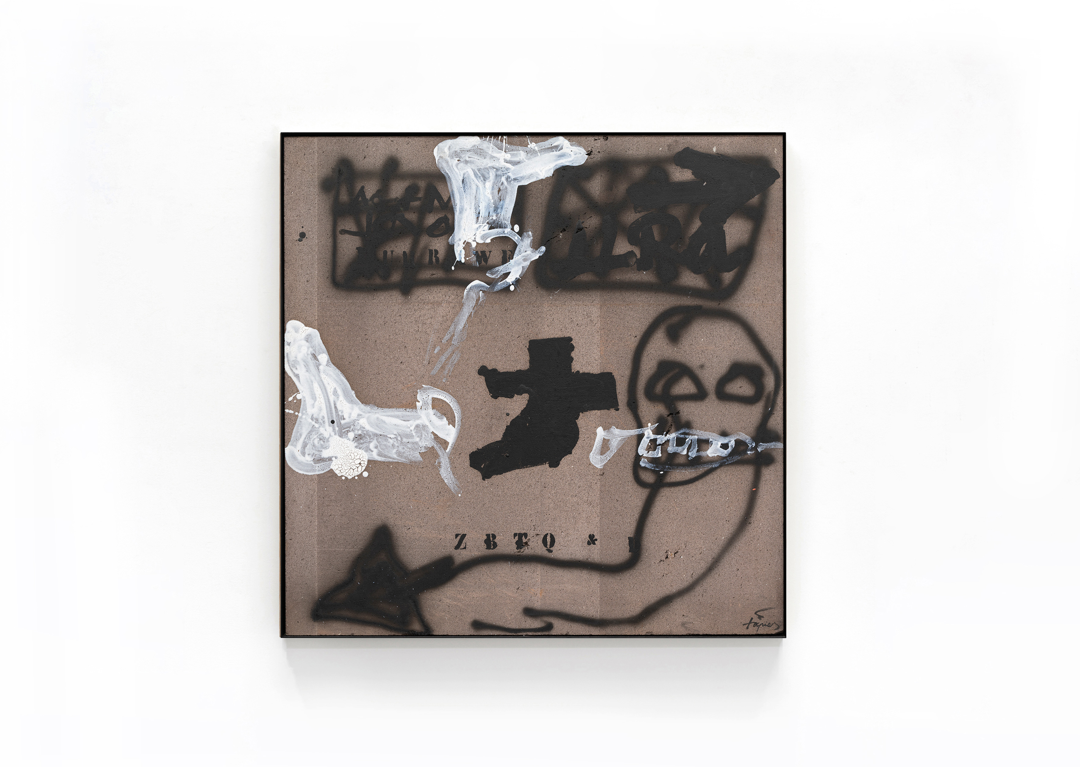 oeuvre Graffiti sobre lava (Zbtq) Antoni Tàpies