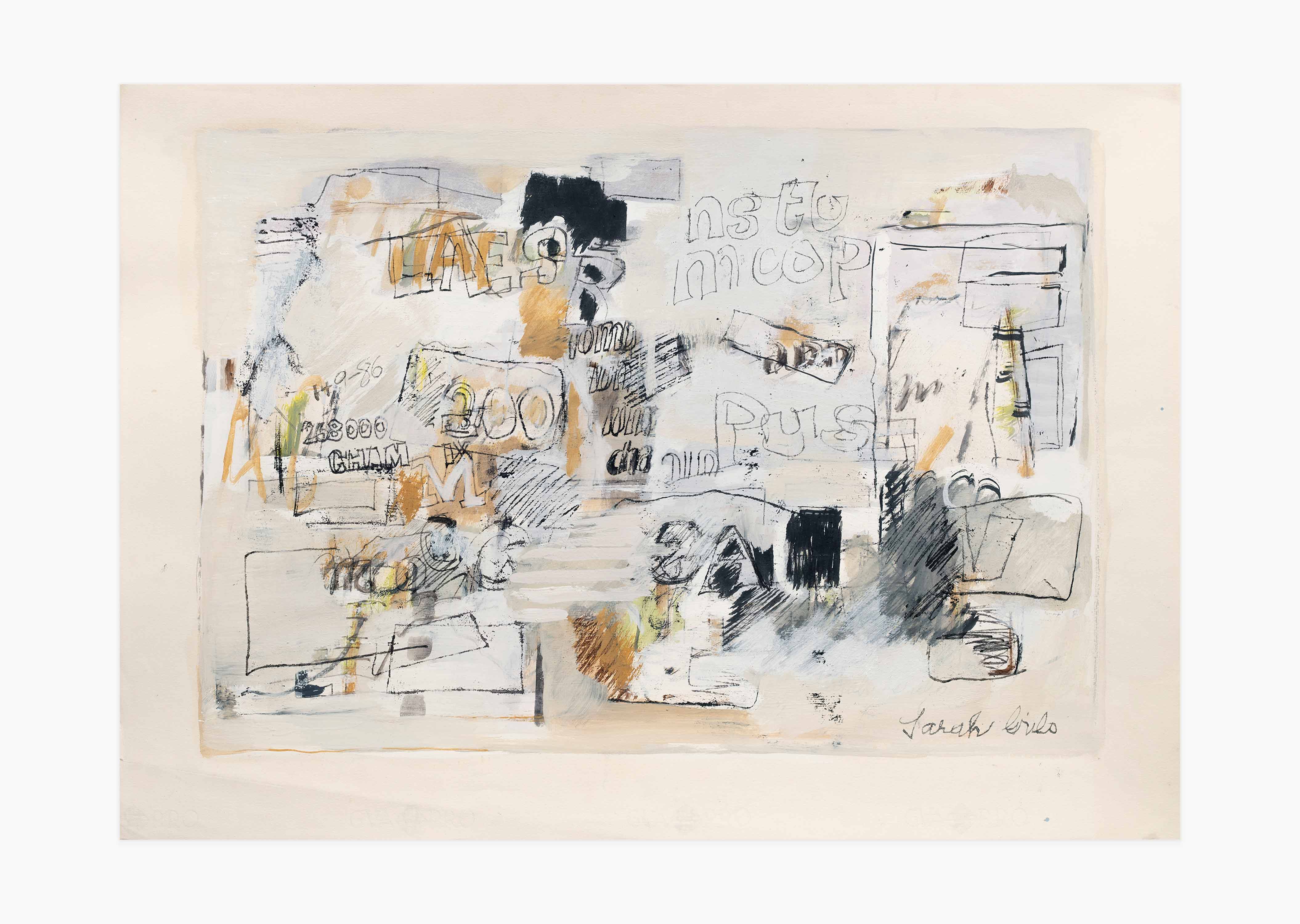 oeuvre Untitled Sarah Grilo