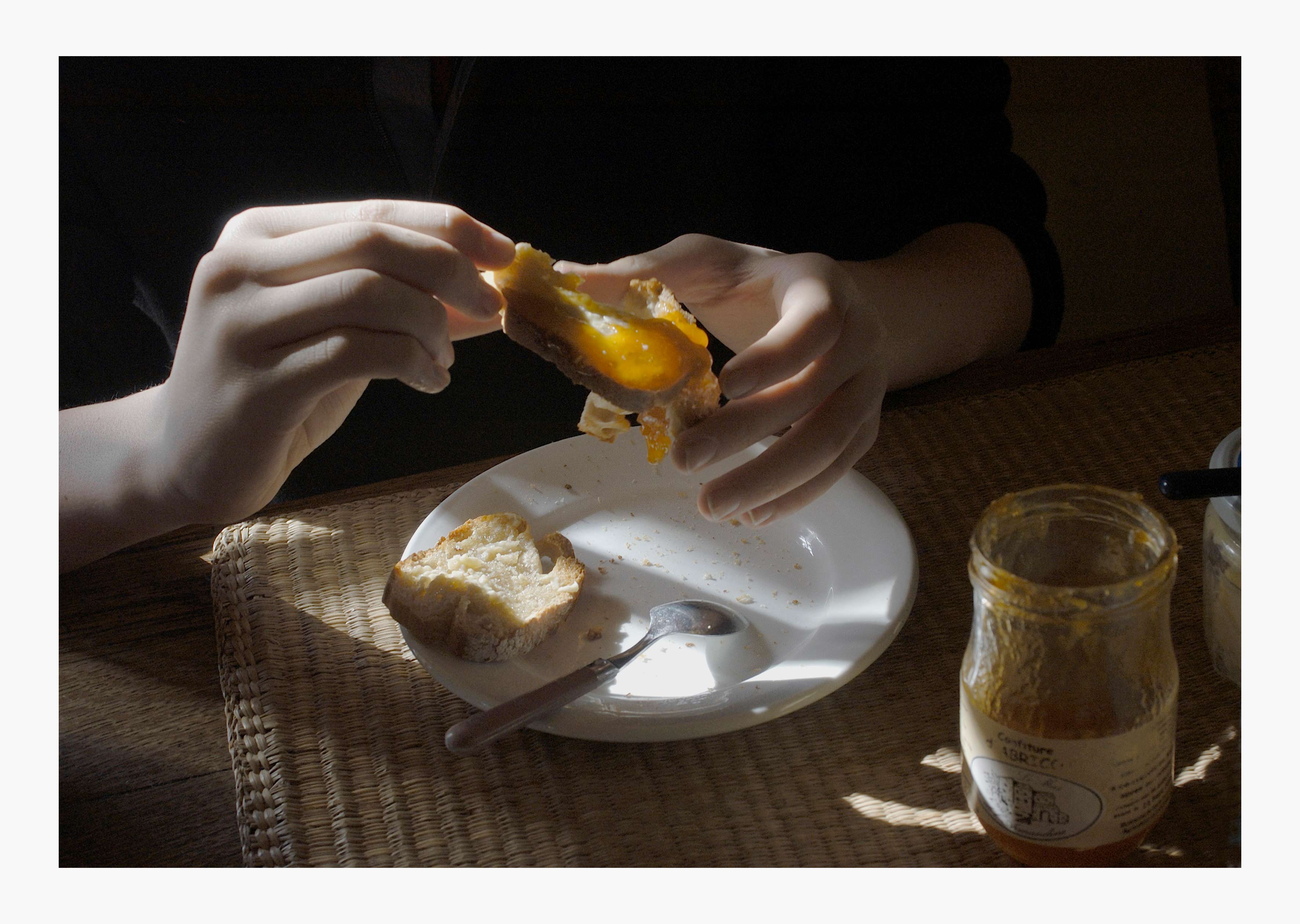 oeuvre Cotignac, France, « La Véronique », Grégoire’s hands  Frank Horvat