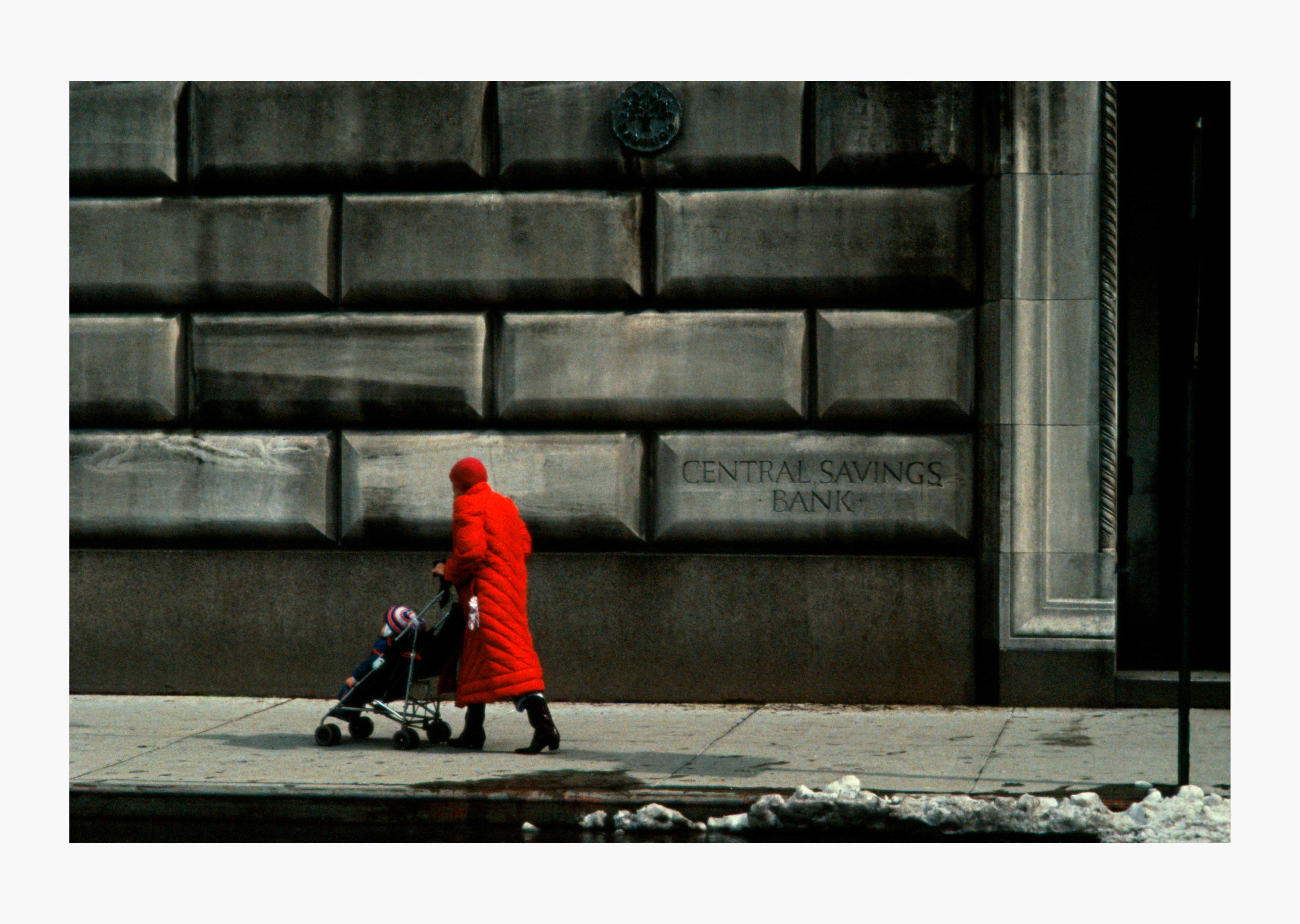 oeuvre New York, red and grey Frank Horvat