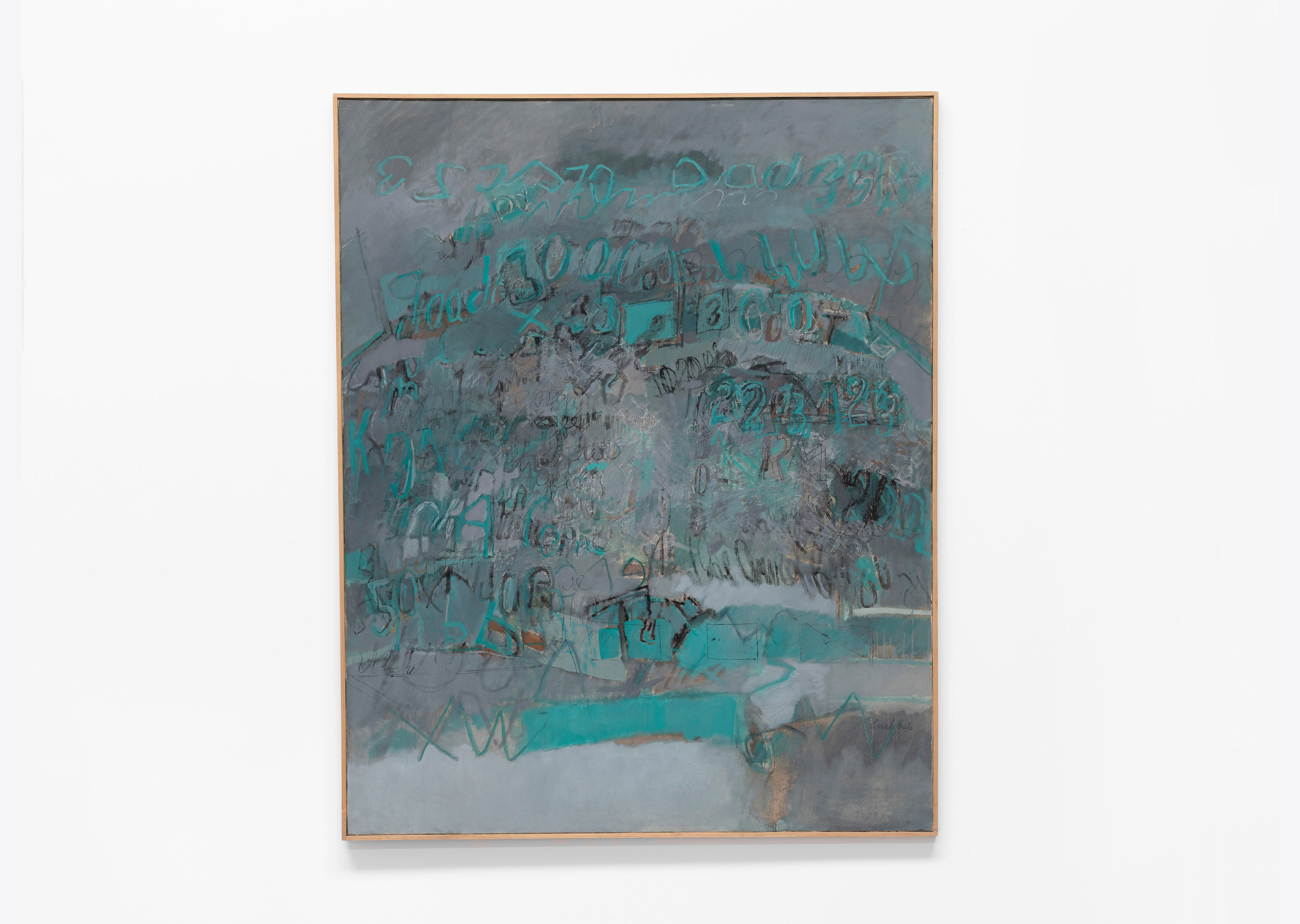 oeuvre Green gray graffiti Sarah Grilo