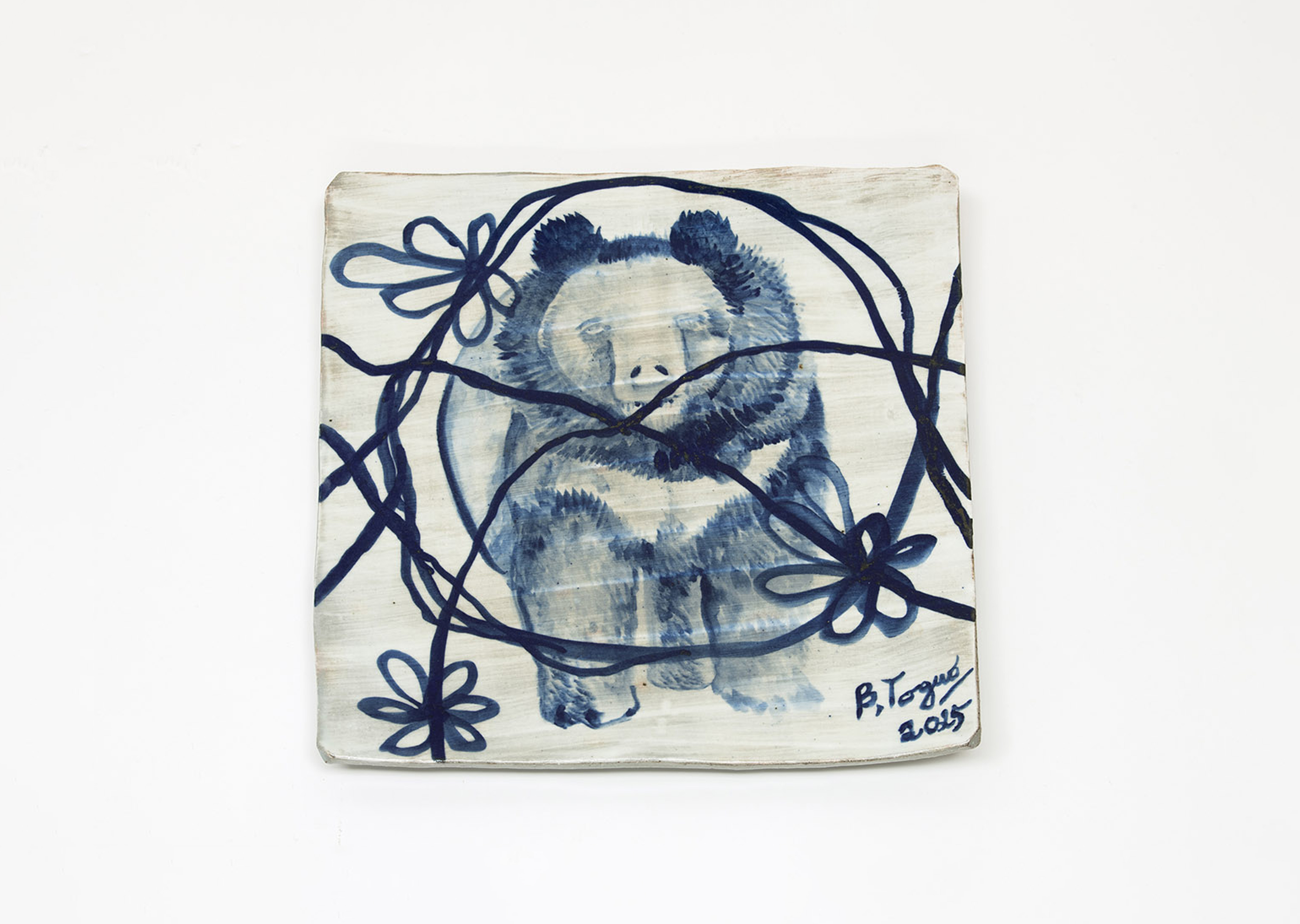 oeuvre Square plate IV Barthélémy Toguo