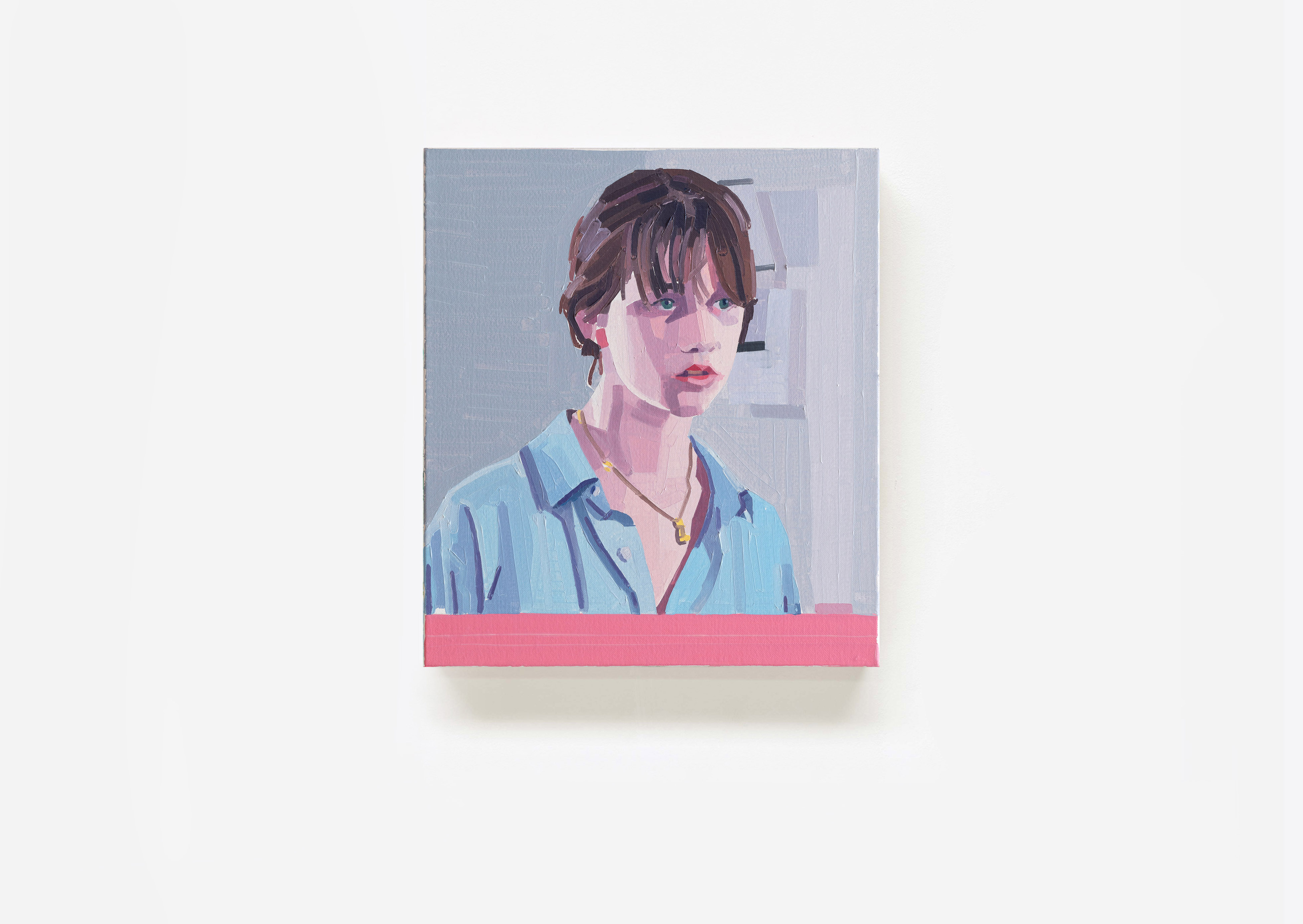 oeuvres Young Woman with Blue Shirt Guy Yanai